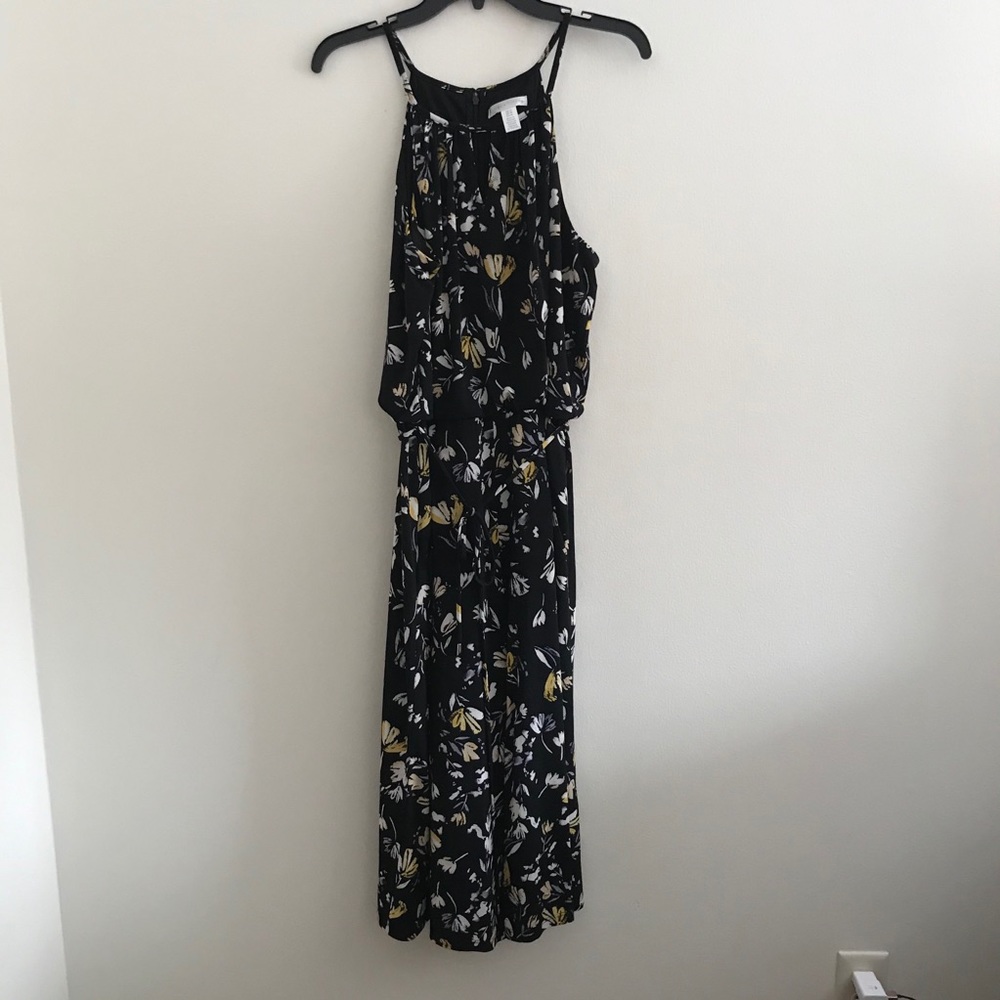 london times midi dress with tie detail